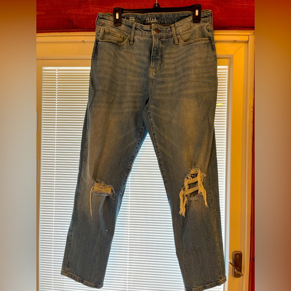 a.n.a. jeans with ripped knees